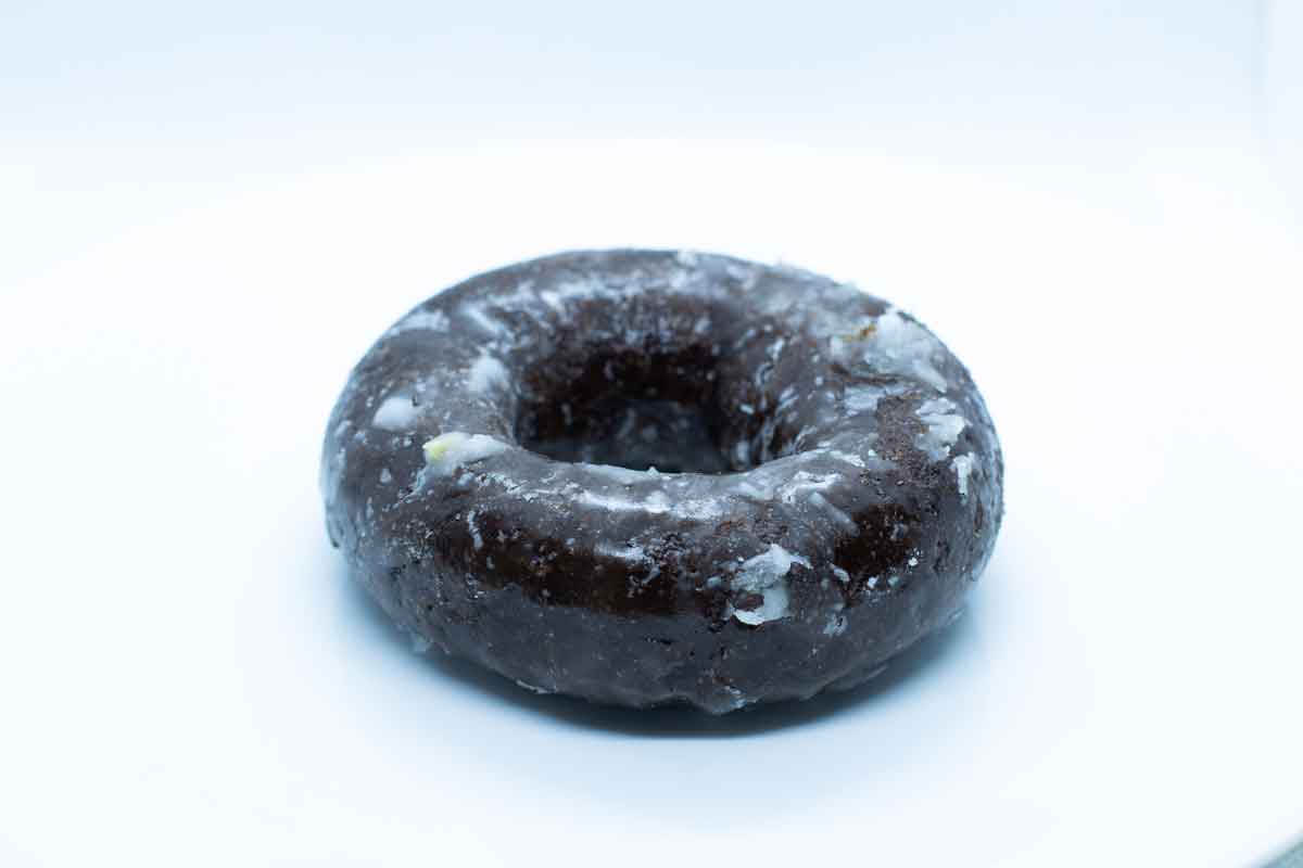 A photograph of a Chocolate Glazed Doughnut