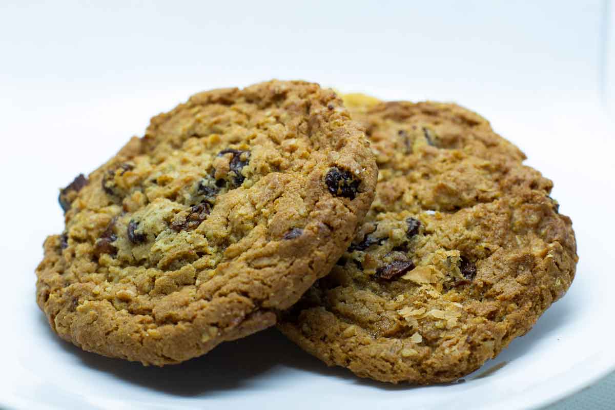 A photograph of a Oatmeal Raisin Cookie